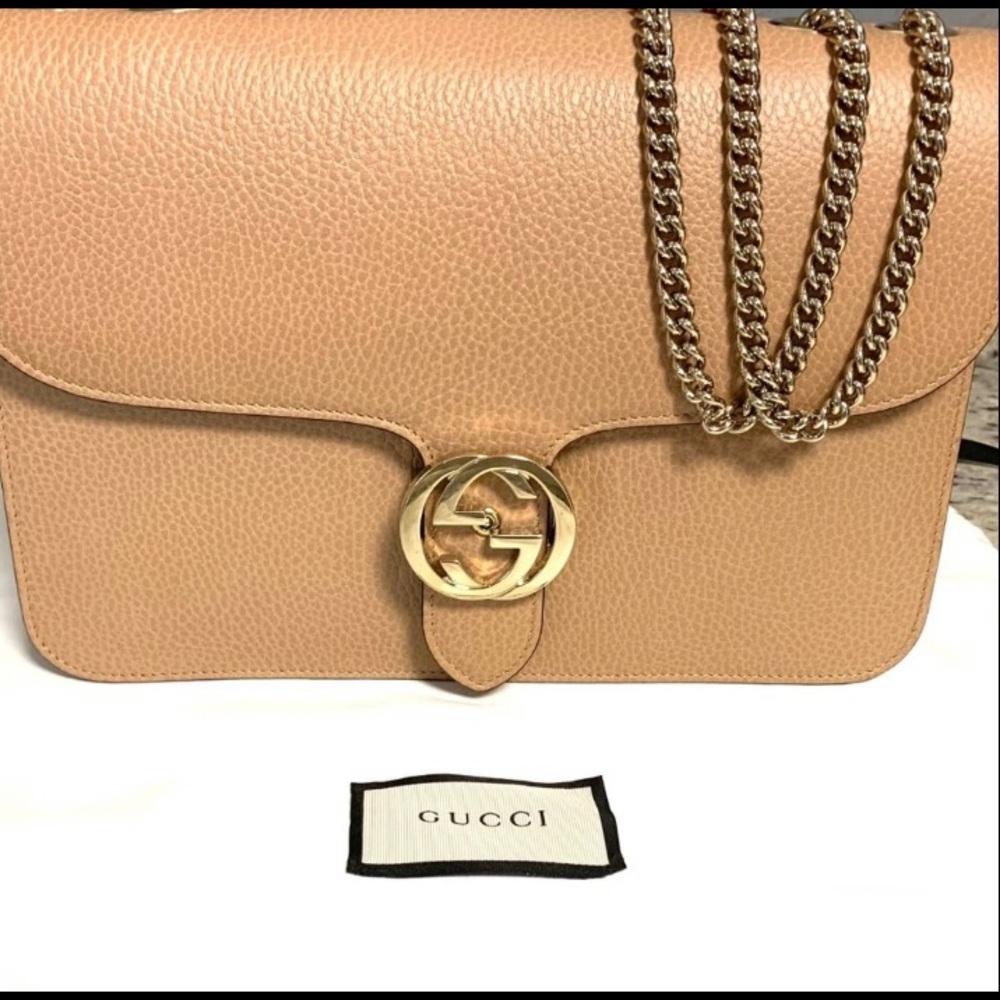 Gucci Interlocking Bag In Beige/Nude - image 3